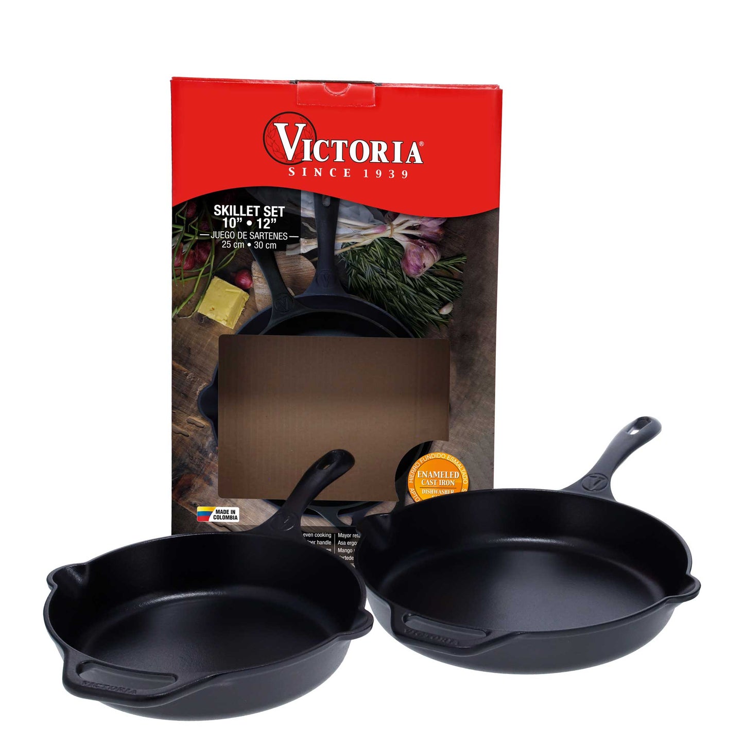 Set Sartenes 25 y 30 cm Skillet Victoria 31398 | Victoria