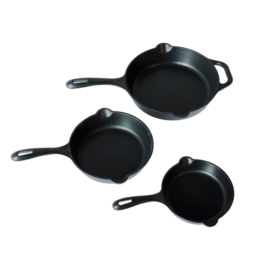 Set Sartenes 16, 20 y 25 CM Esmalte Victoria 38915 | Victoria