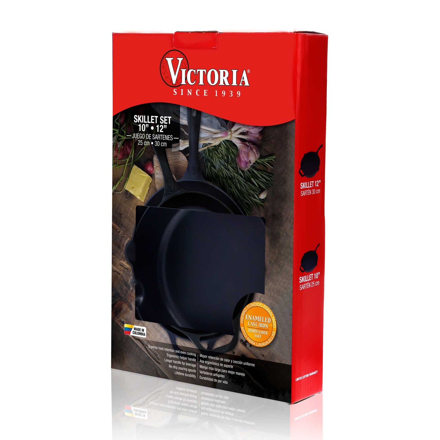 Set Sartenes 25 y 30 cm Skillet Victoria 31398 | Victoria