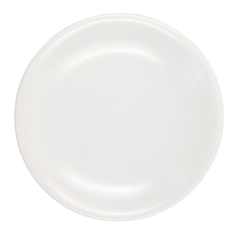 Plato Trinche 27 Chena sin Relieve Blanco Mate | Anfora