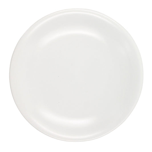 Plato Trinche 27 Chena sin Relieve Blanco Mate | Anfora