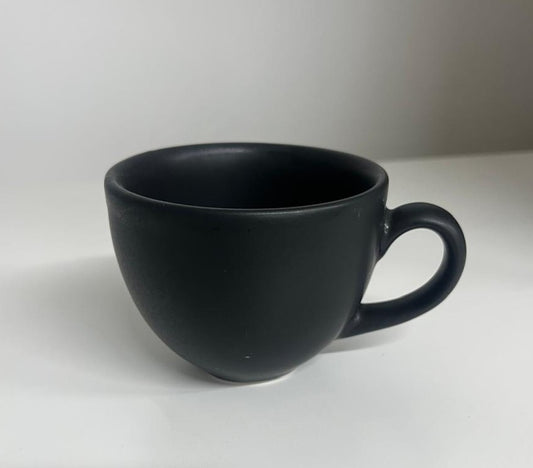 Taza Capuchino Negro Mate Anfora